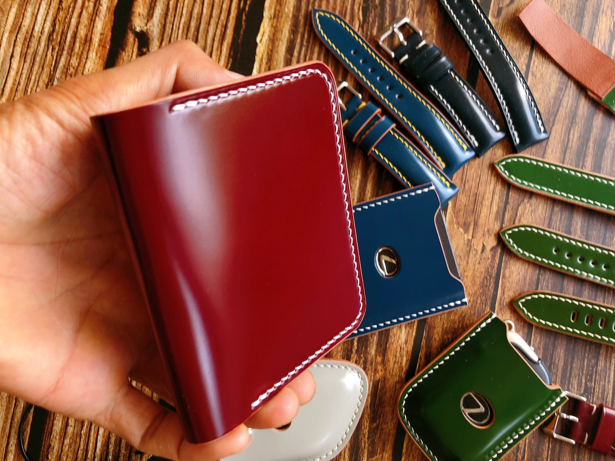 Japanese Shinki Shell Cordovan Card Holder