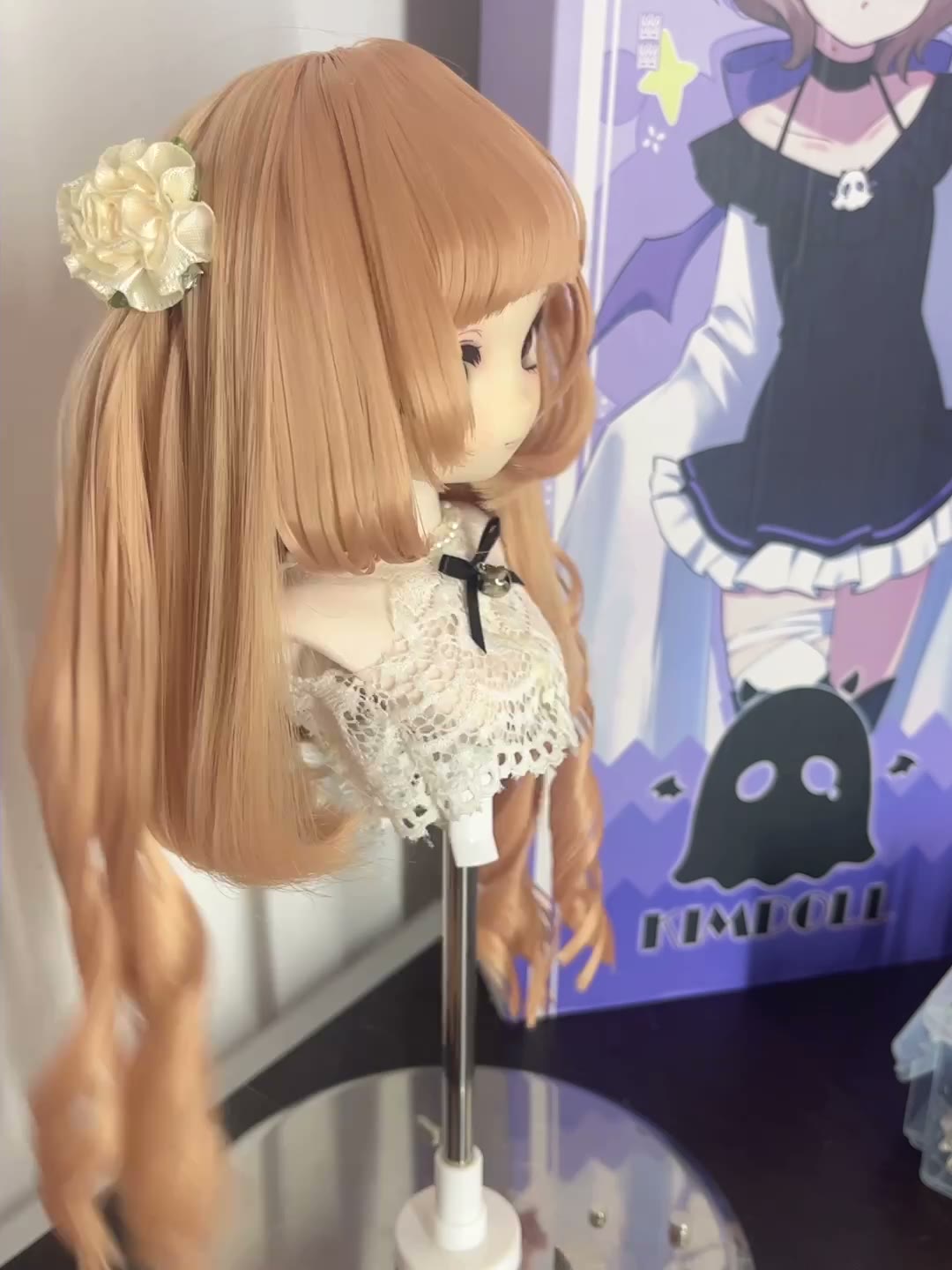 Doll Wig with Twin Tail Curls