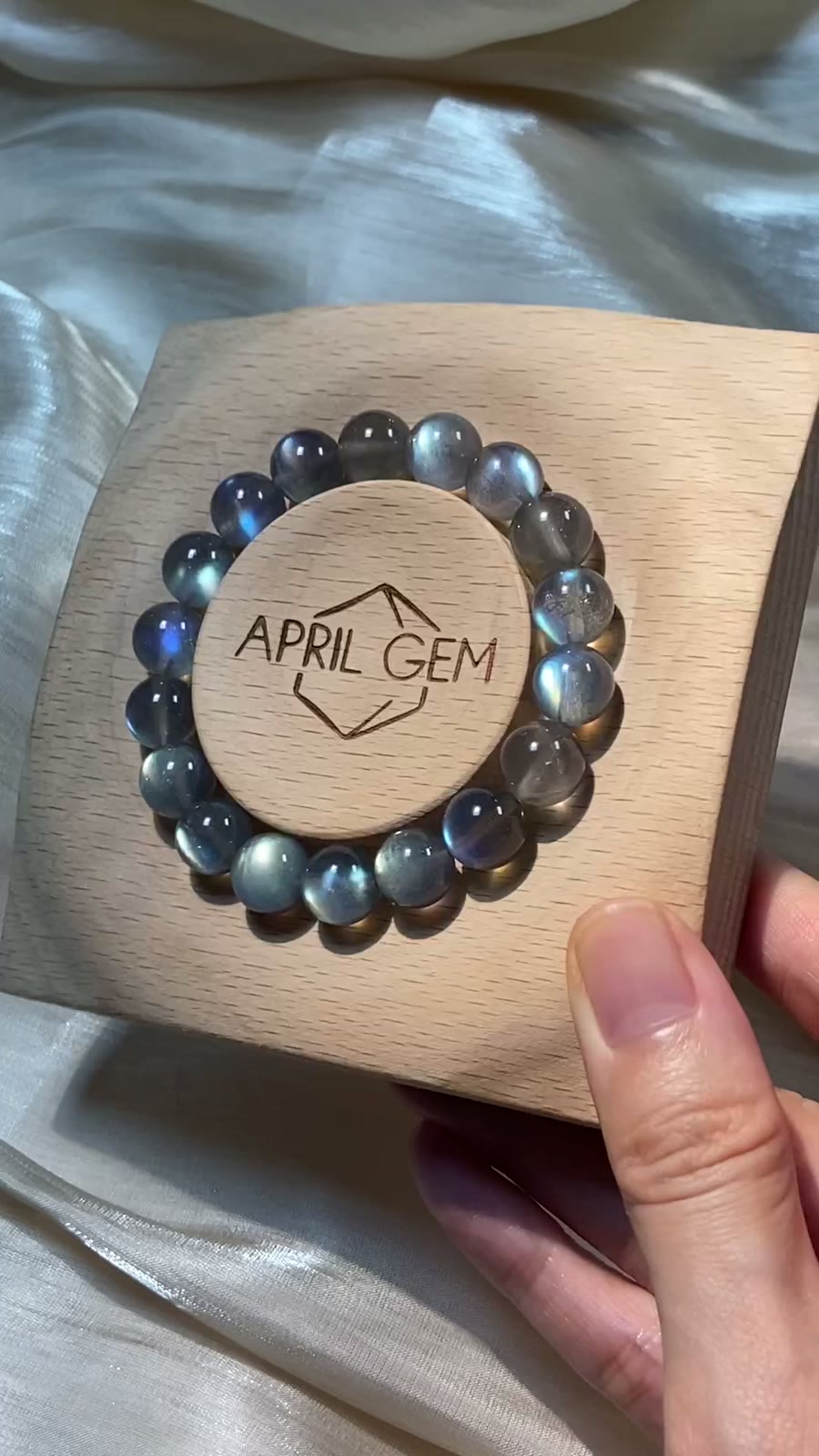 Labradorite Crystal Bracelet 10mm Beads