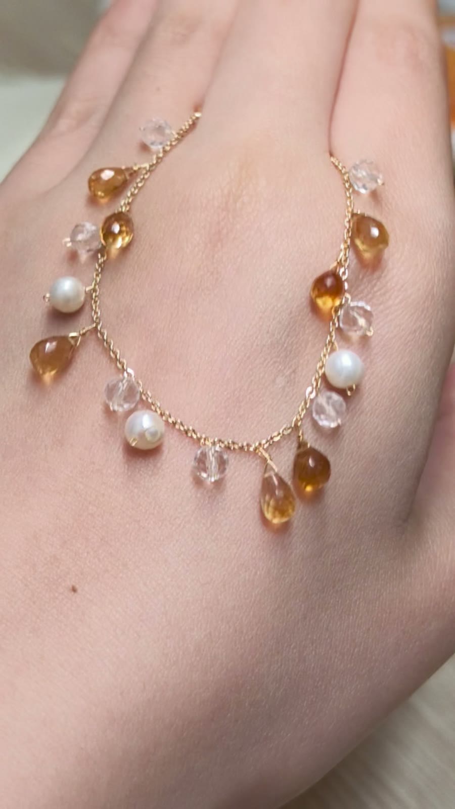 Gold Toned Chain Charm