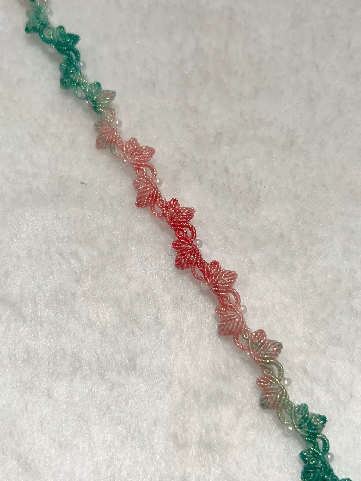 Handgeweven Ombre Wassen Koord Bloemenarmband