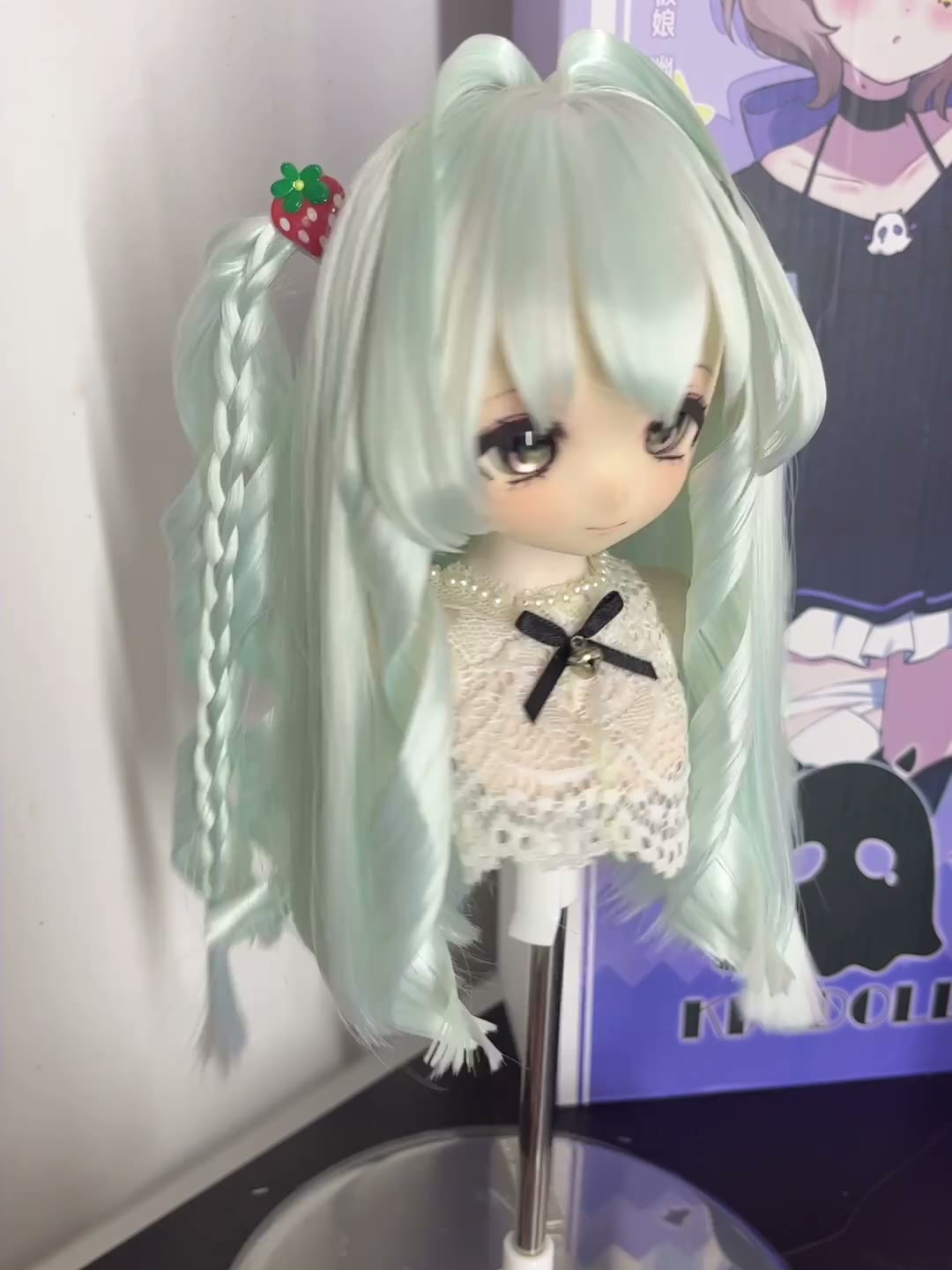 Mint Green Twin Tail Doll Wig