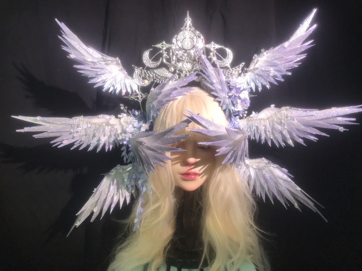 Handmade Genshin Columbina Moon Goddess Headpiece