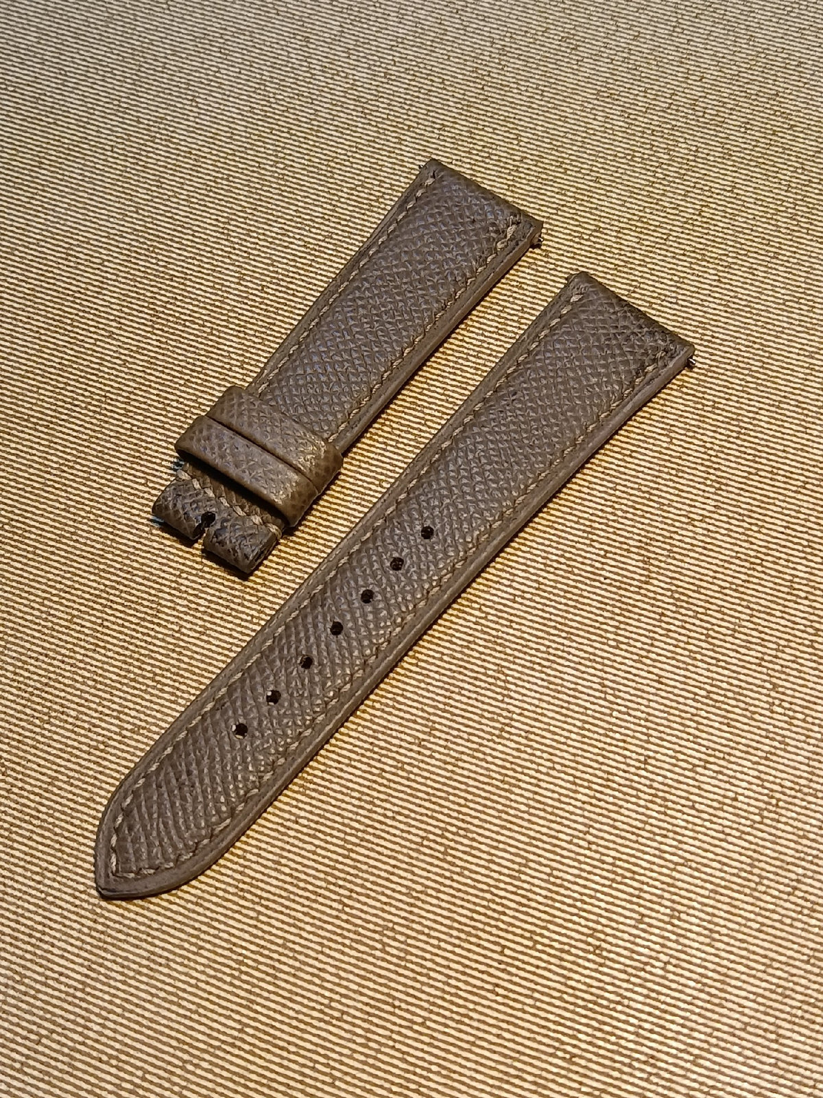 Handmade Leather Watch Strap Pebbled
