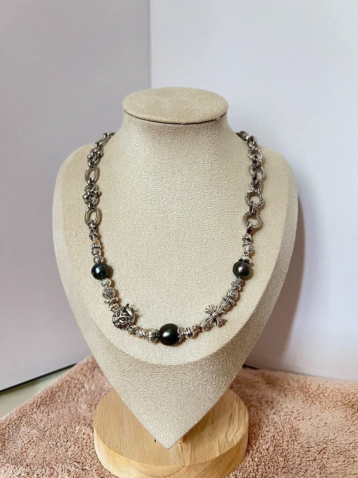 Tahitian Pearl Multi Strand Antique Necklace