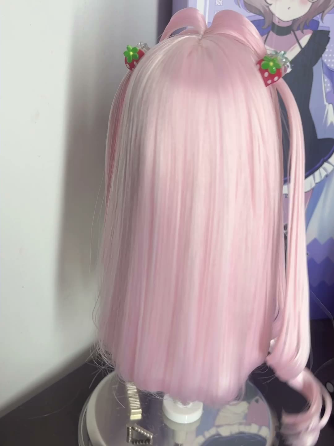 Pastel Pink Twin Tail Doll Wig