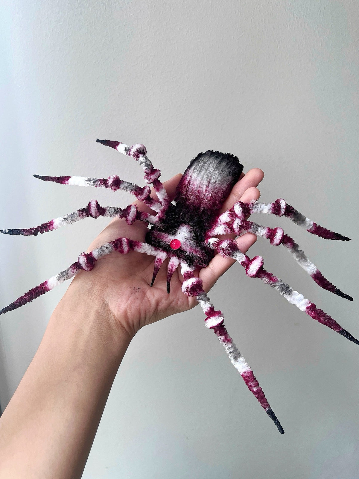 Chenille Spider Plush Dark Gothic