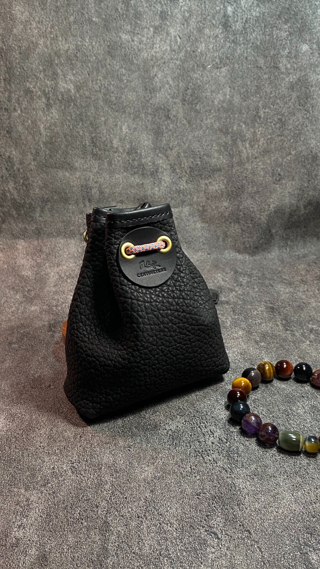 Handcrafted Leather Storage Pouch Wild Cowhide
