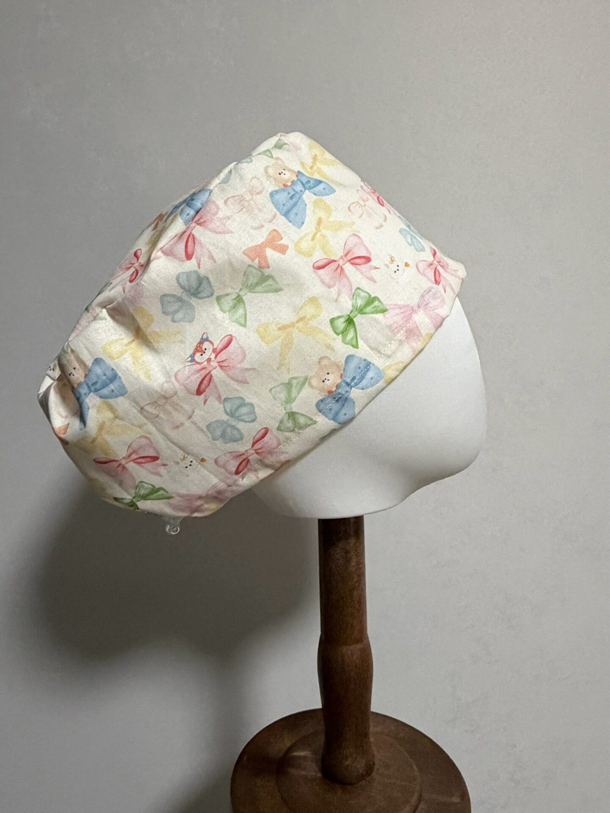 20 Count Cotton Bow Animal Print Surgical Cap