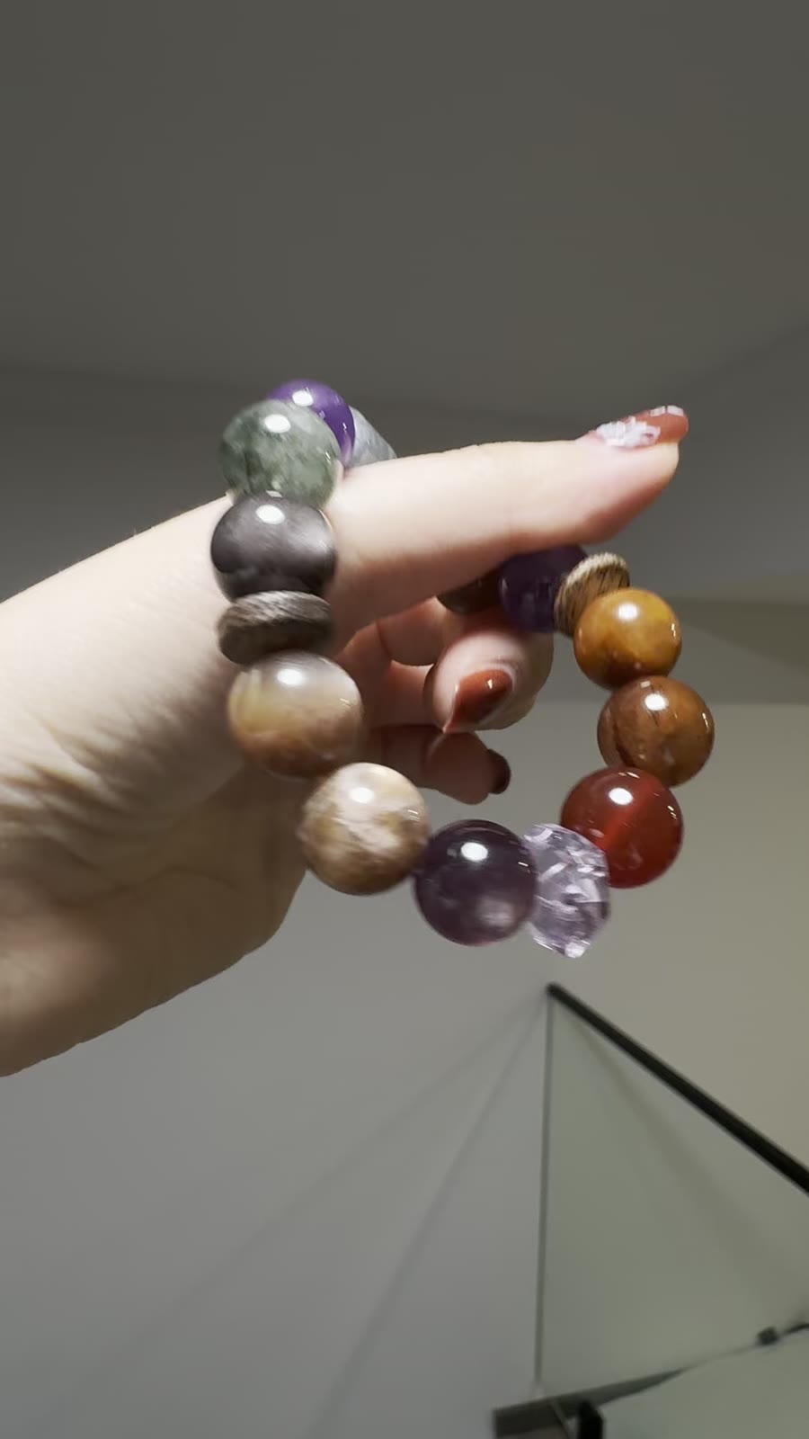14mm Multi Gemstone Beaded Bracelet