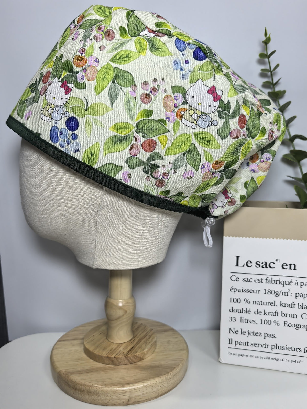 Hello Kitty Cotton Scrub Cap Floral Print