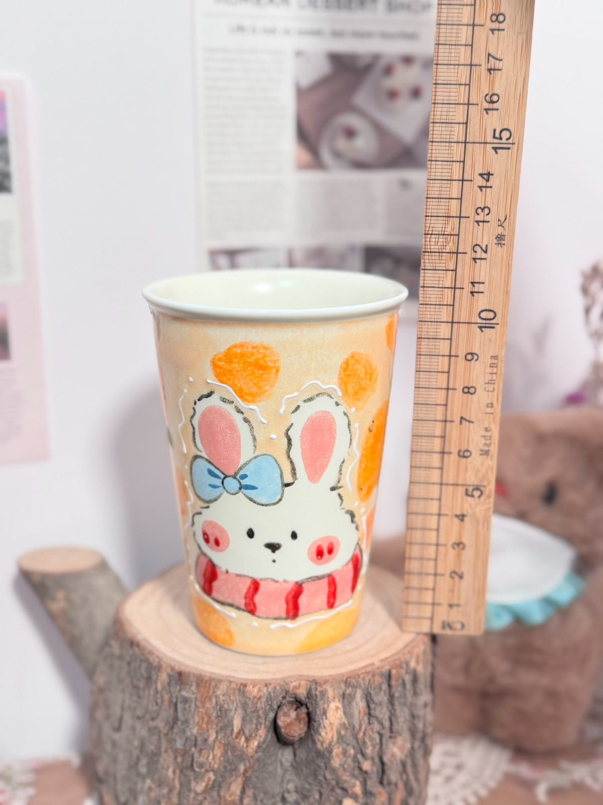Handmade Ceramic Rabbit Cup 300cc