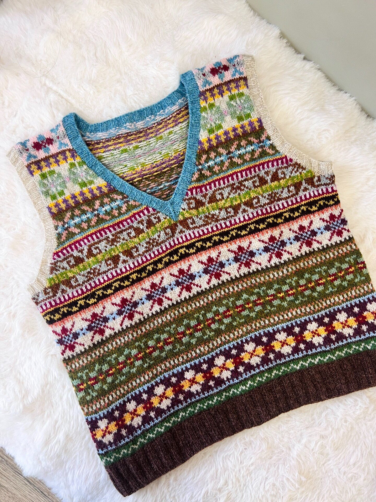 Shetland Red Label Jacquard Vest