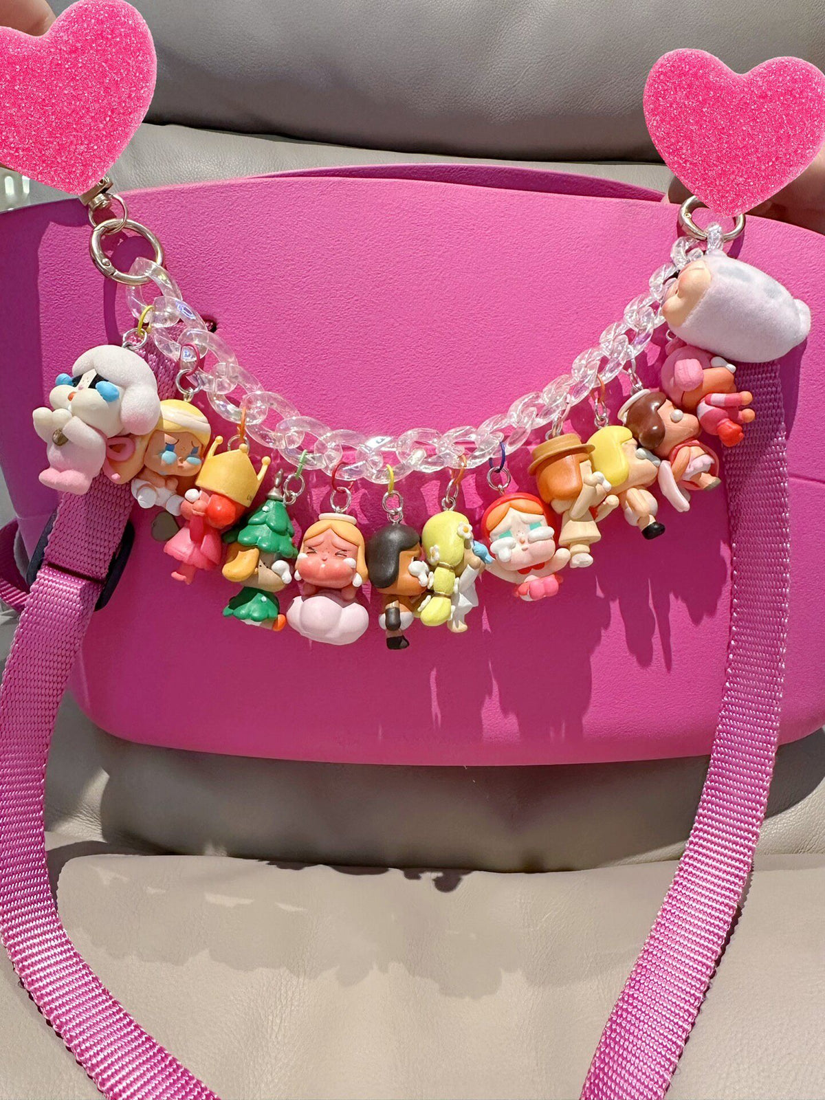 Crying Baby Figures Bag Charm Chain