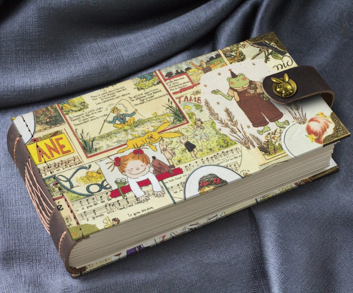Handcrafted Journal with Leather Spine