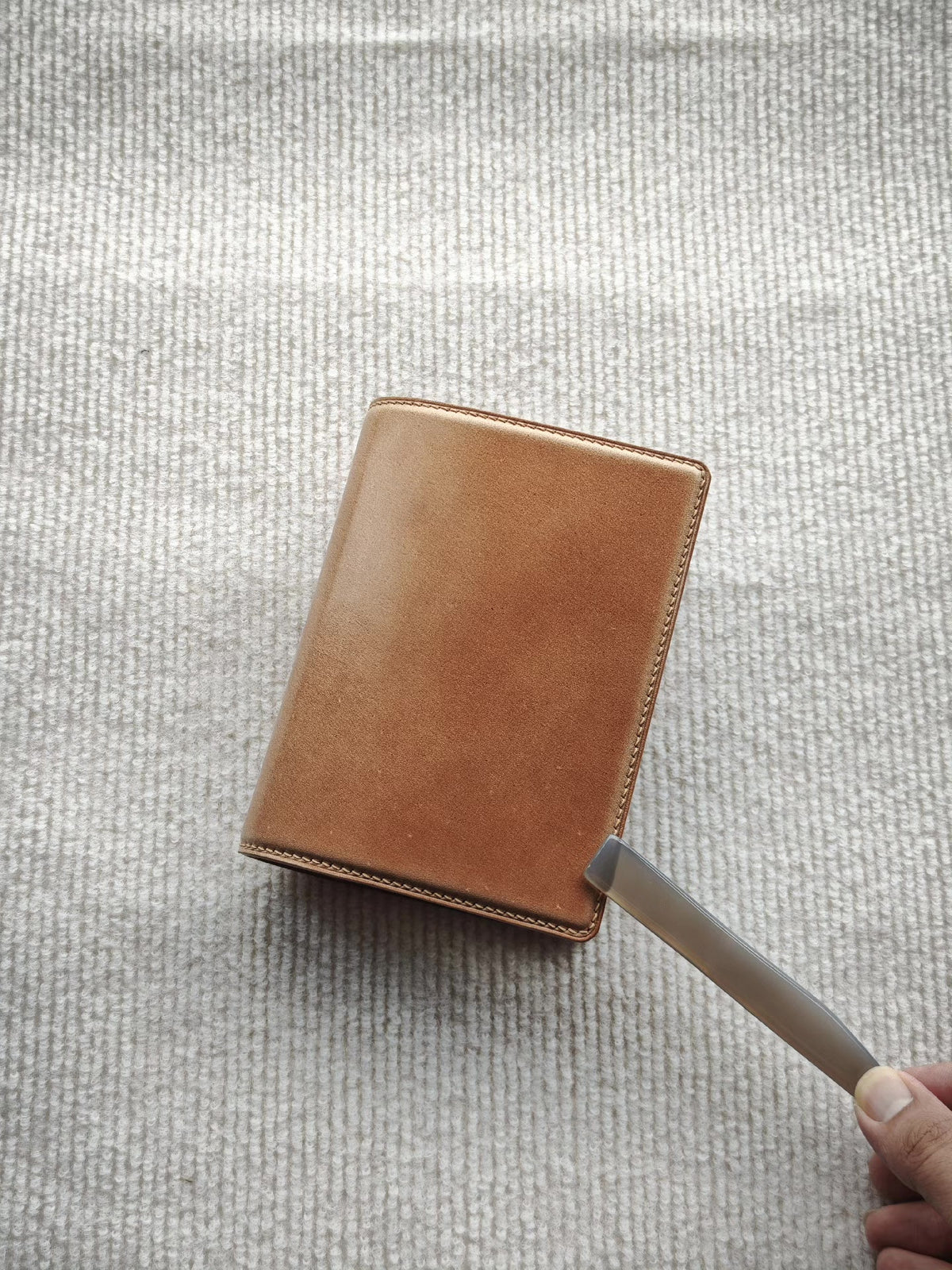 A7 Horse Leather Ring Notebook