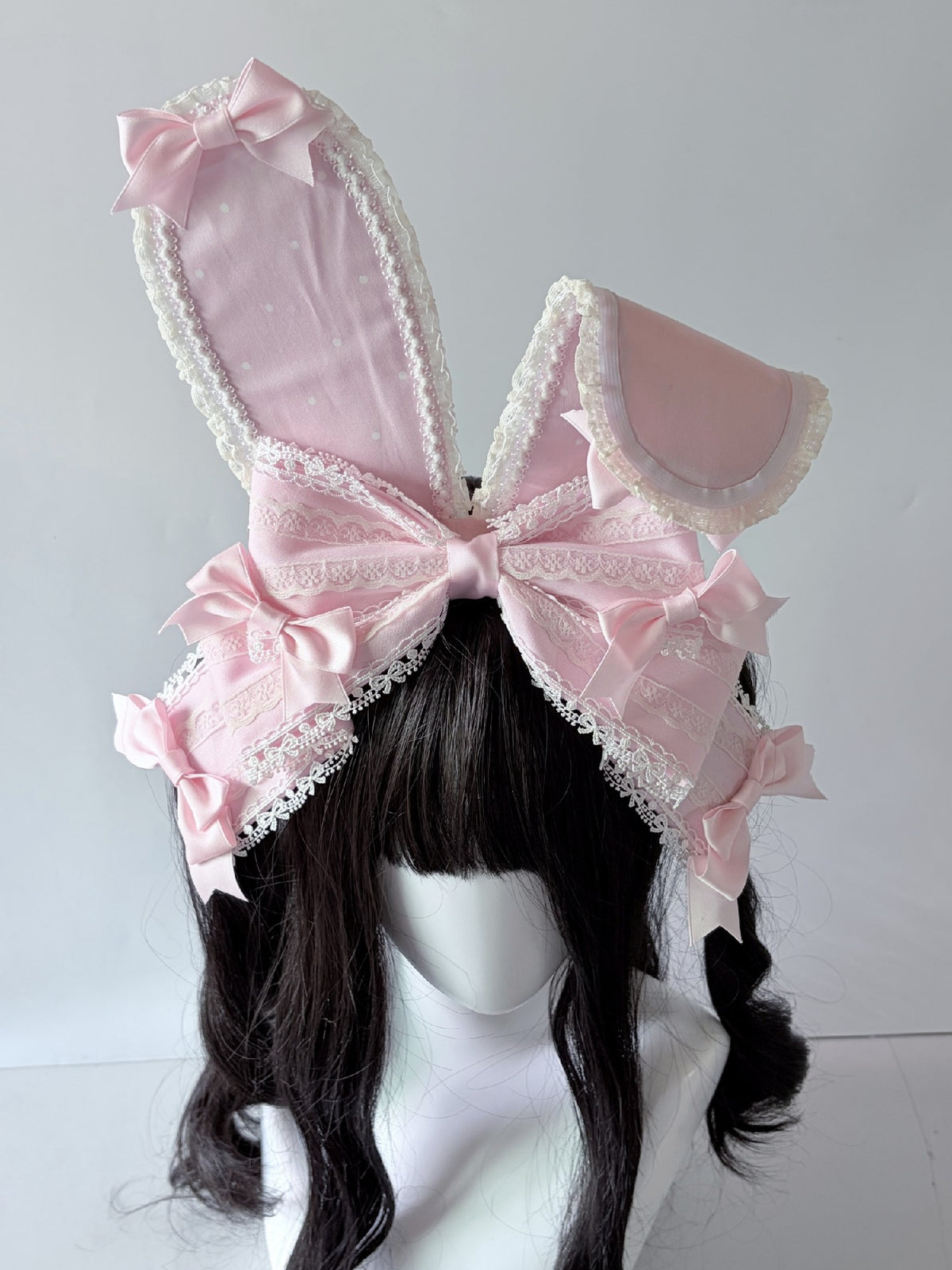 Pink Bunny Ear Bow Lolita Headband