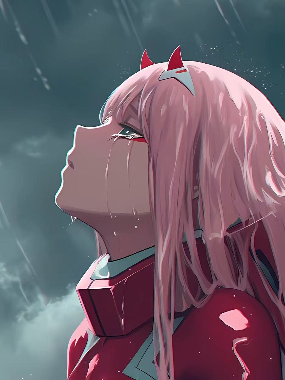 Zero Two Framed Anime Artwork A3