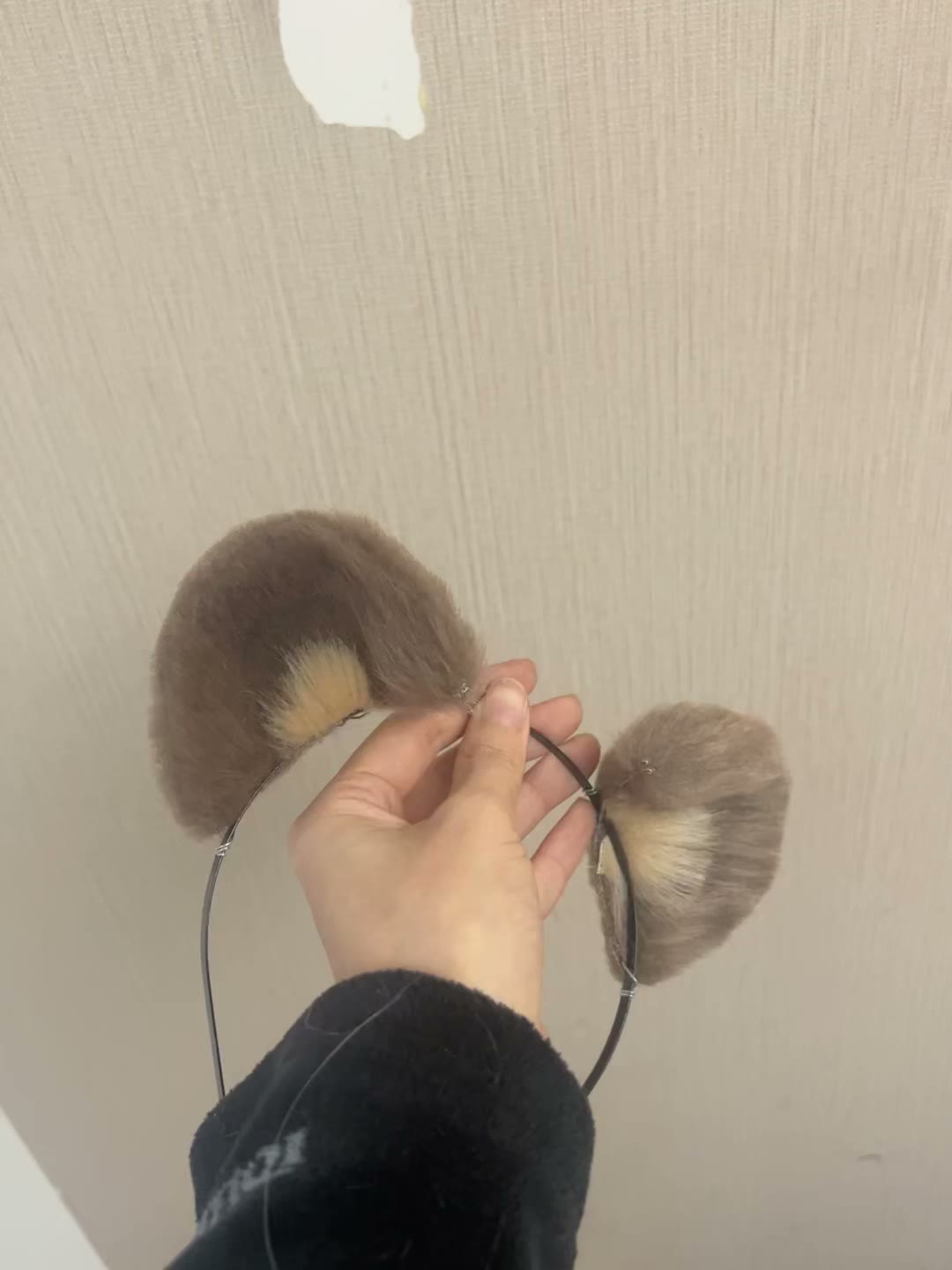 Accessoires de cheveux oreilles d'ours en peluche
