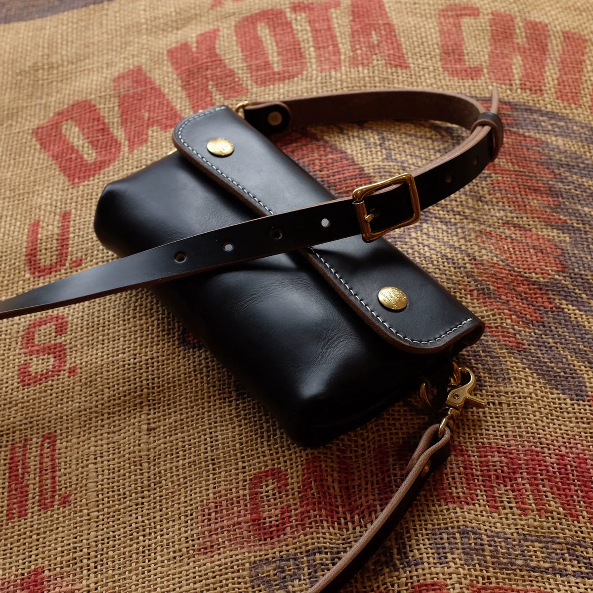 Horween Chromexcel Leather Crossbody Pouch Bag