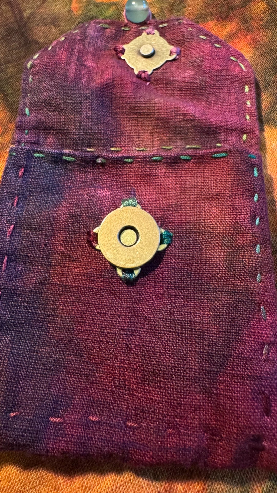 Handwoven Plant-Dyed Fabric Pouch