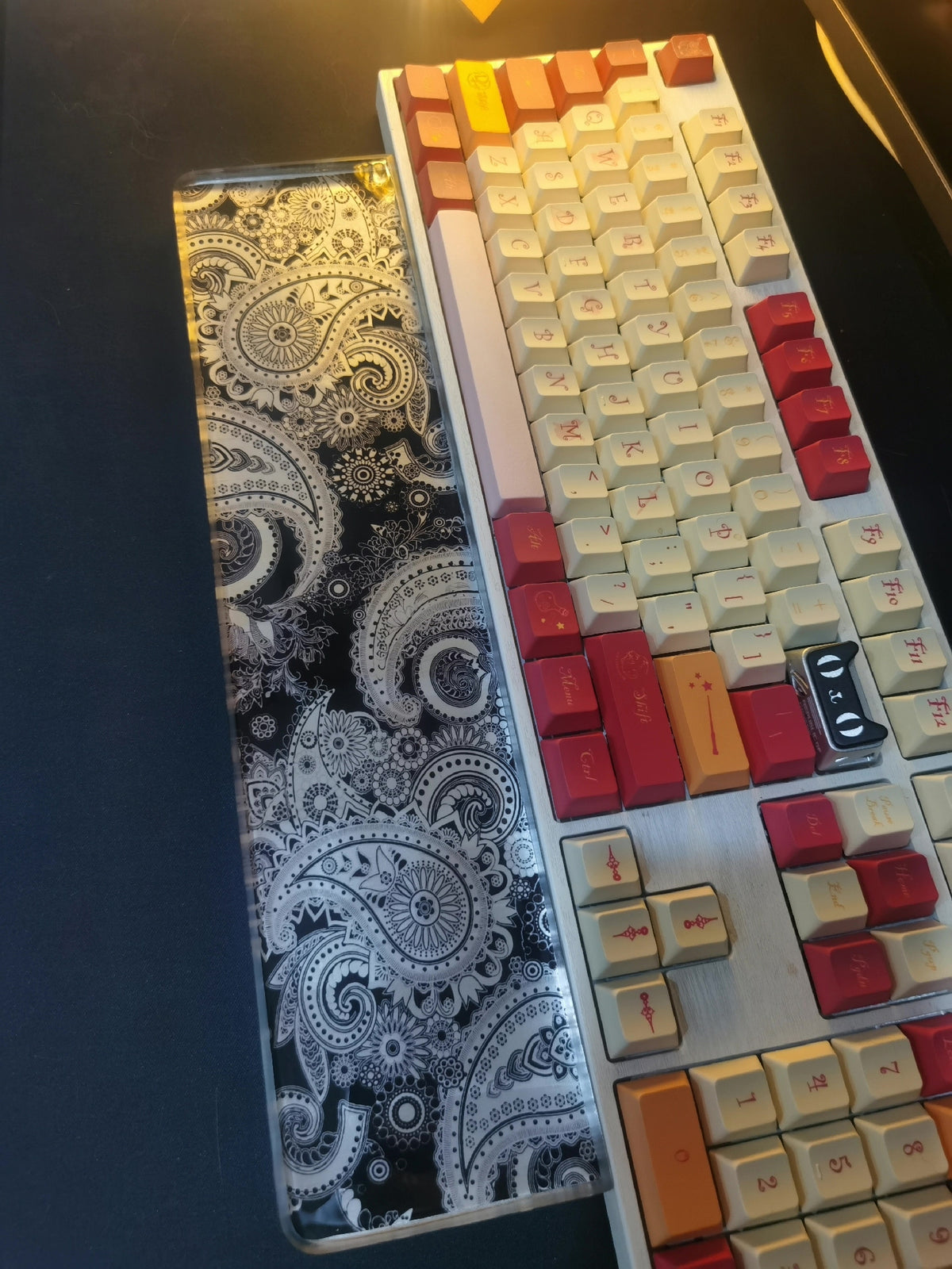 Resin Paisley Keyboard Wrist Rest