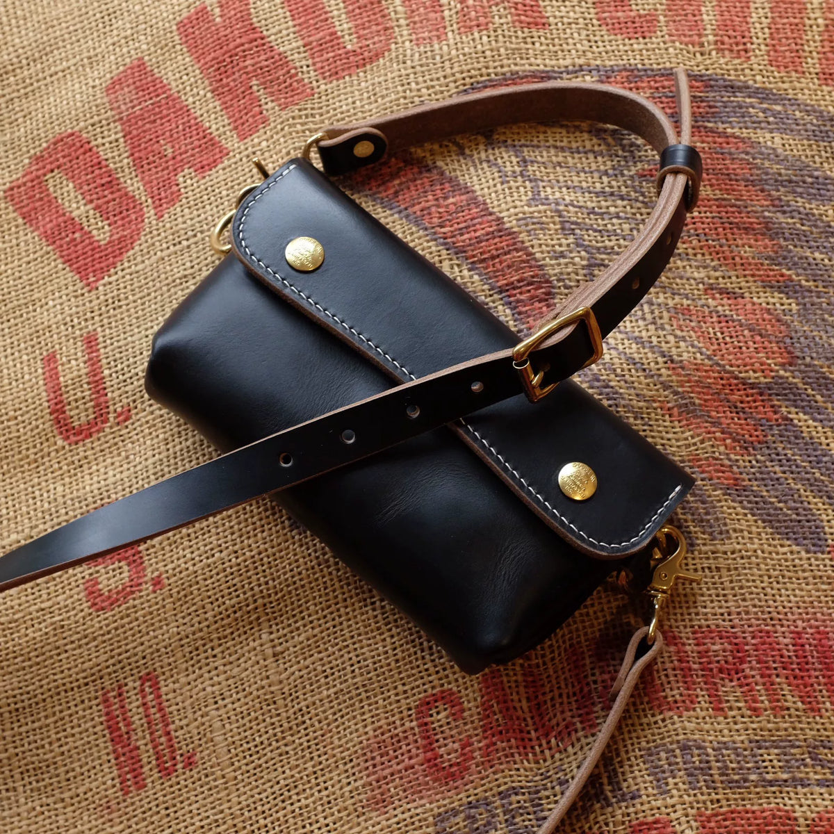 Horween Chromexcel Leather Crossbody Pouch Bag