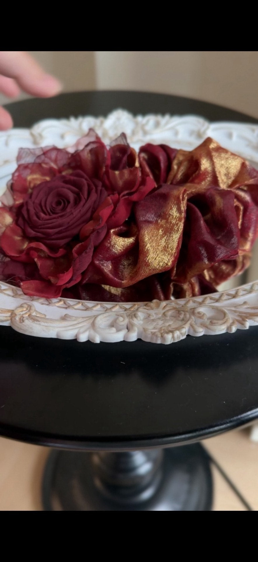 Handmade Rose Gold Scrunchie Hair Accessory