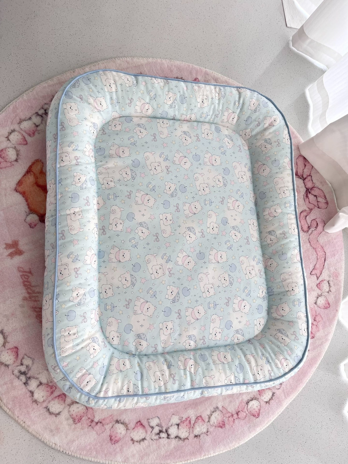 Cama para Animais em Lona de Algodão com Estampado de Gatos