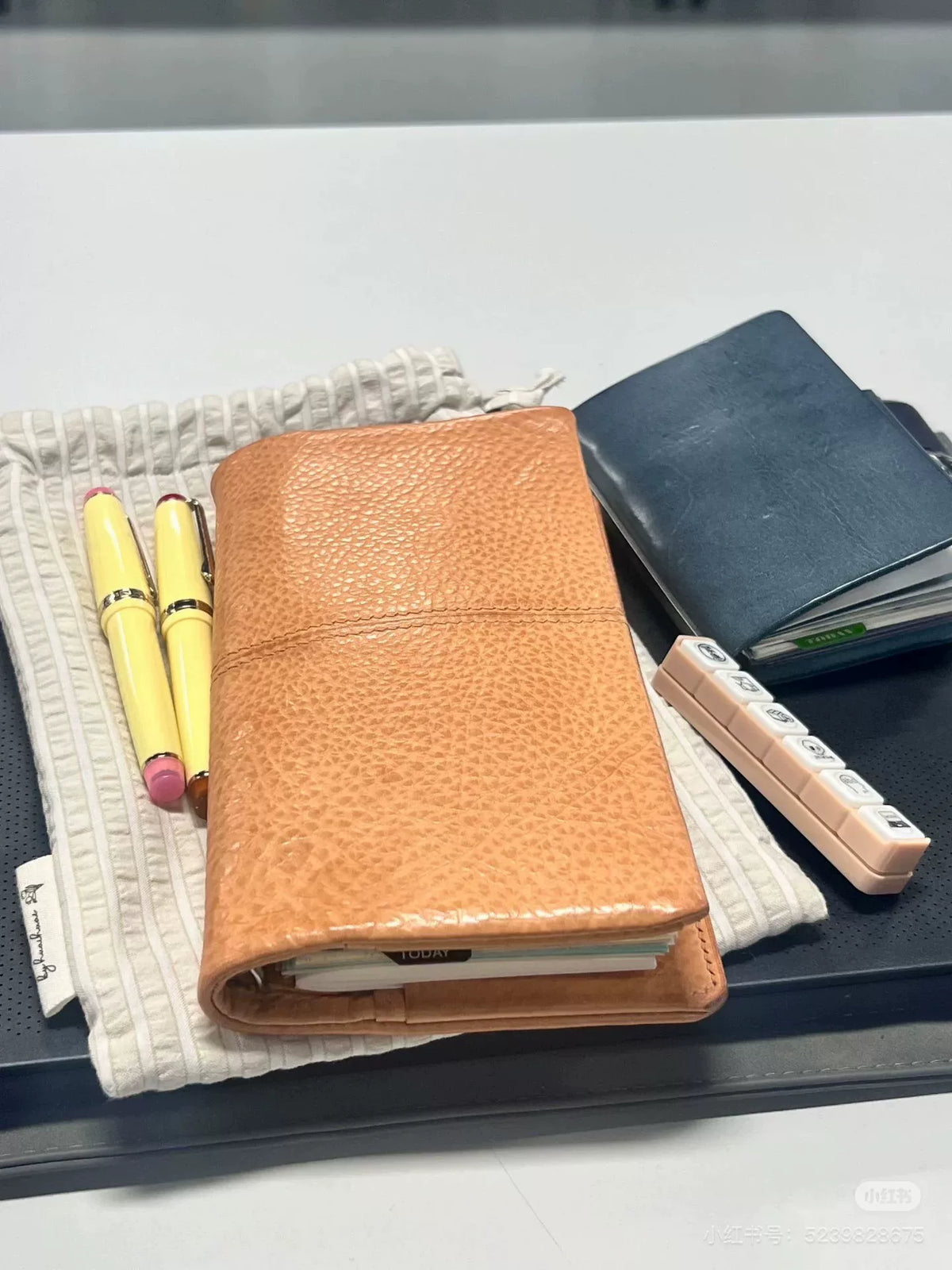 Mboxレザー A6 リングバインダー ノート
