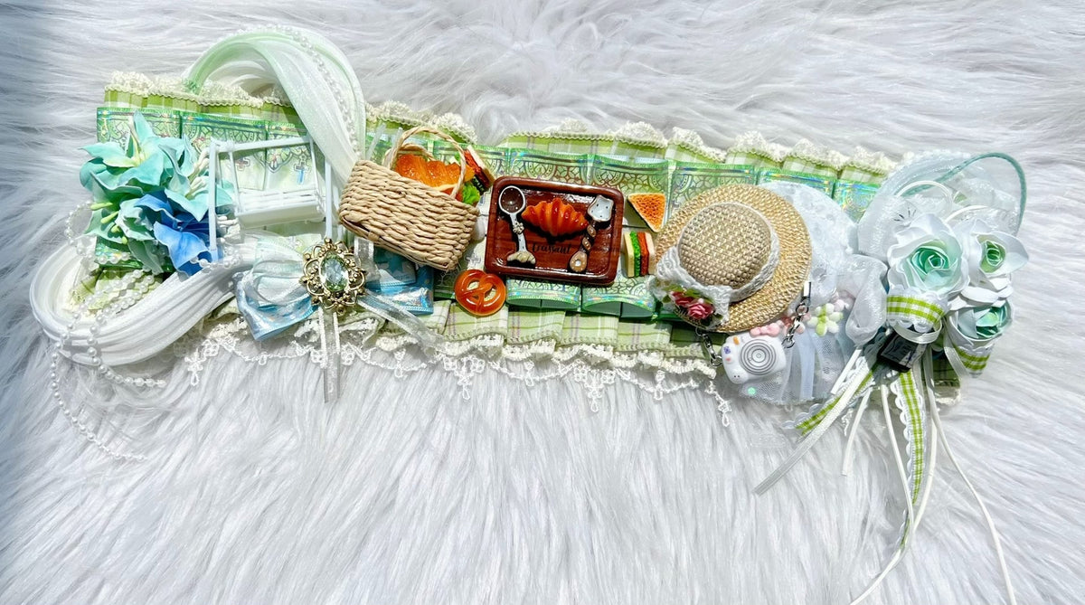Picnic Themed Bag Charm Accessory Set