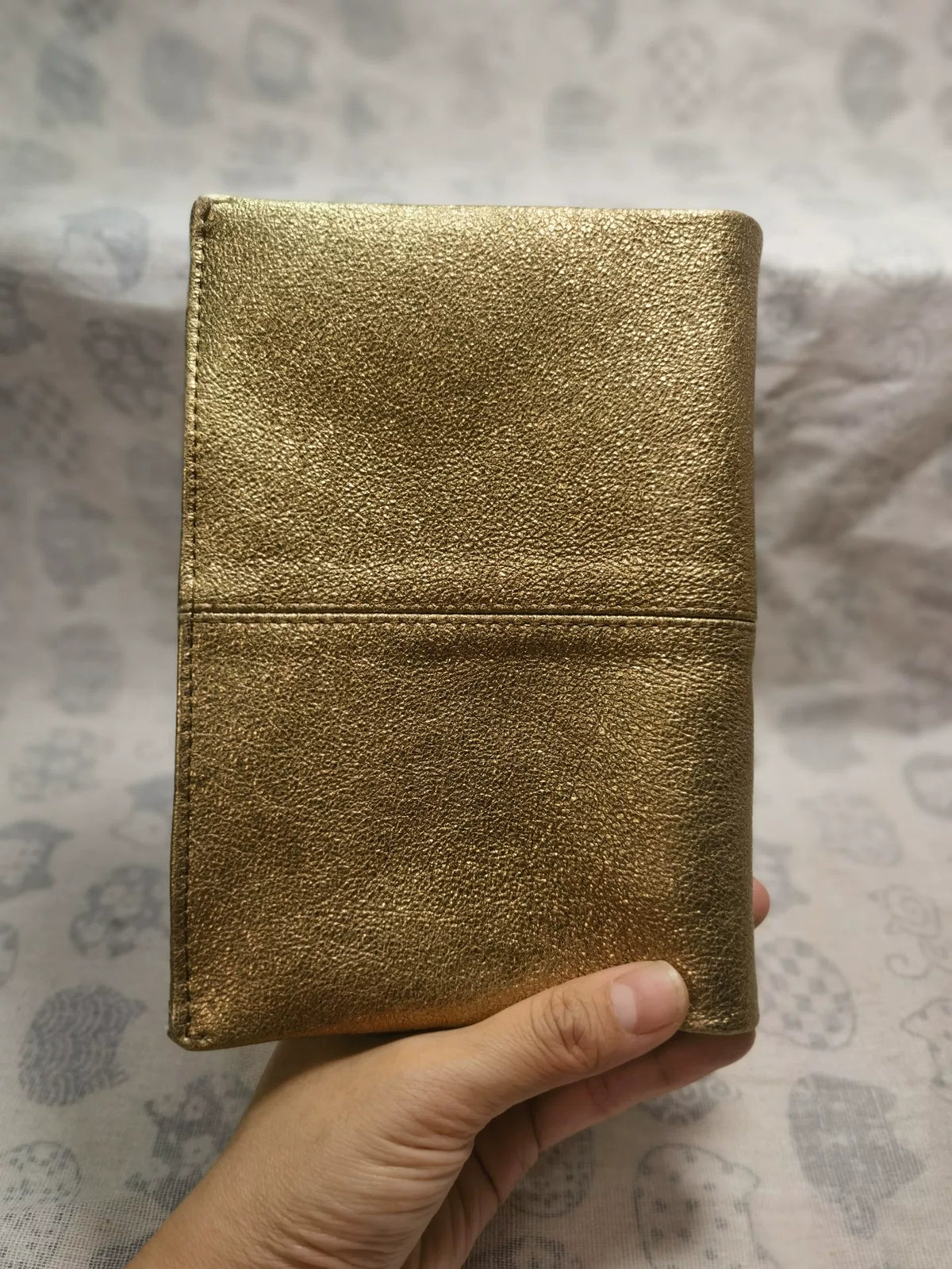 Metallic Goud Schapsleer A6 Ringmaphoes Journal