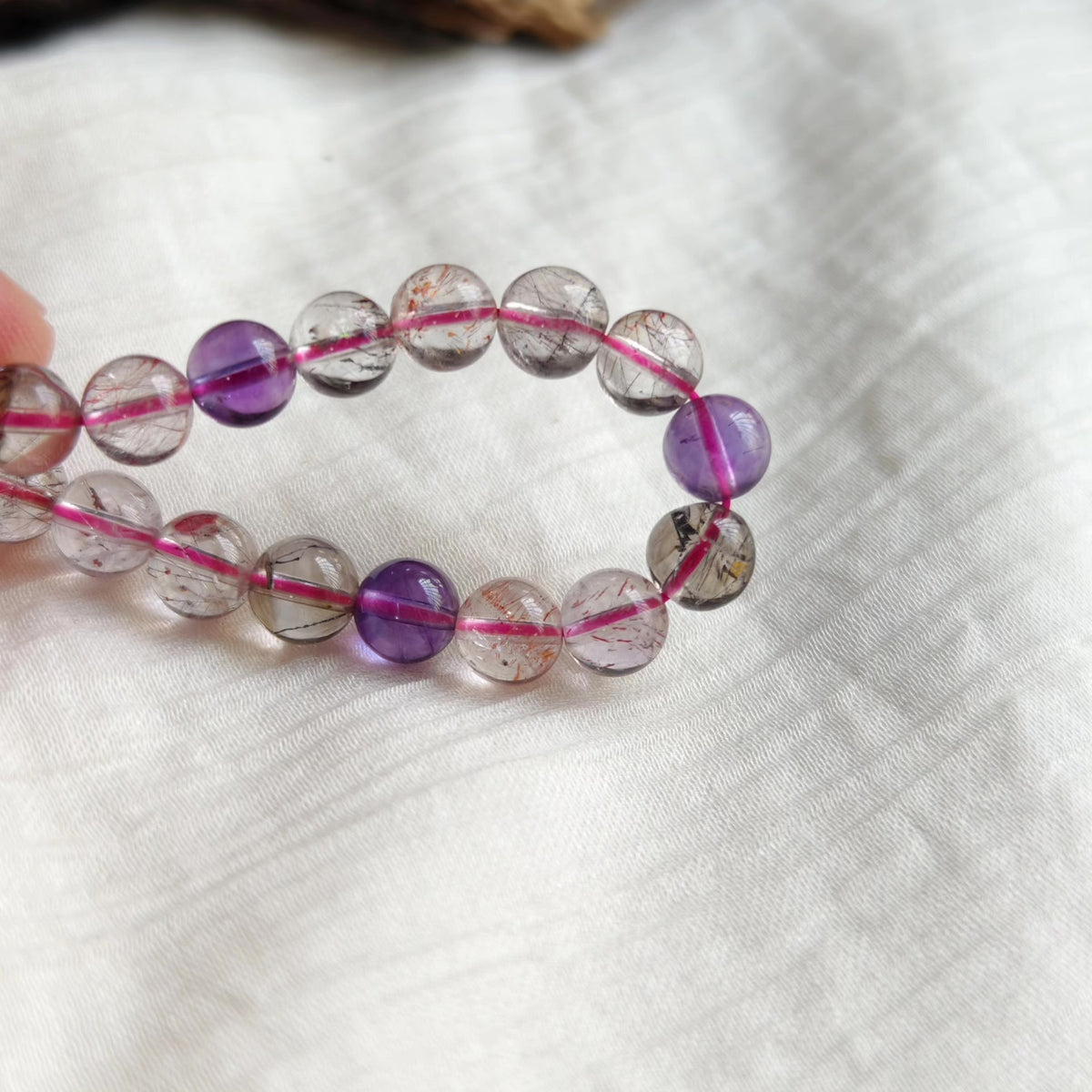 Super Seven Crystal Beaded Bracelet