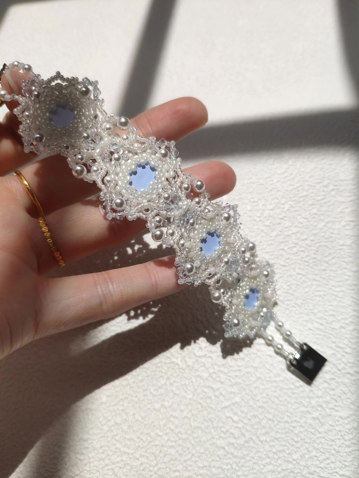Louvre Blue Moonlight Beaded Bracelet