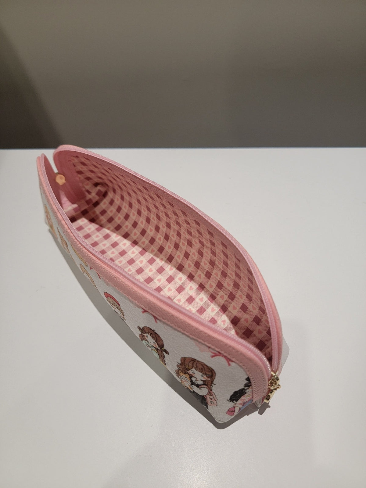 Pencil Case Girls Print Soft Pouch
