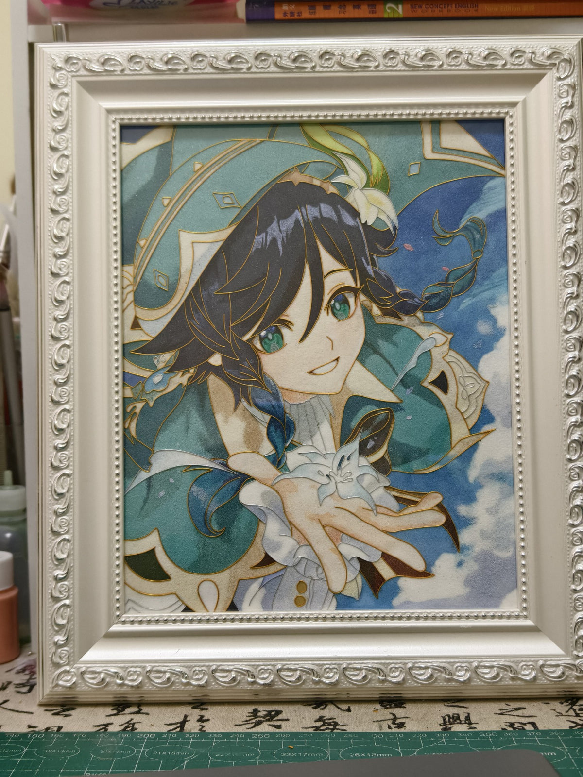 Cloisonne Enamel Artwork Genshin Venti Portrait