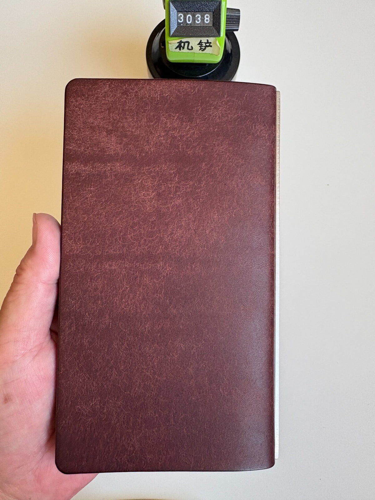 A6slim Leather Binder with Six-Ring Mechanism
