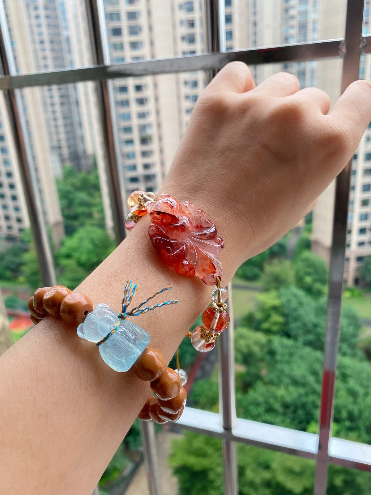 Quartz Nine Tailed Fox Bracelet