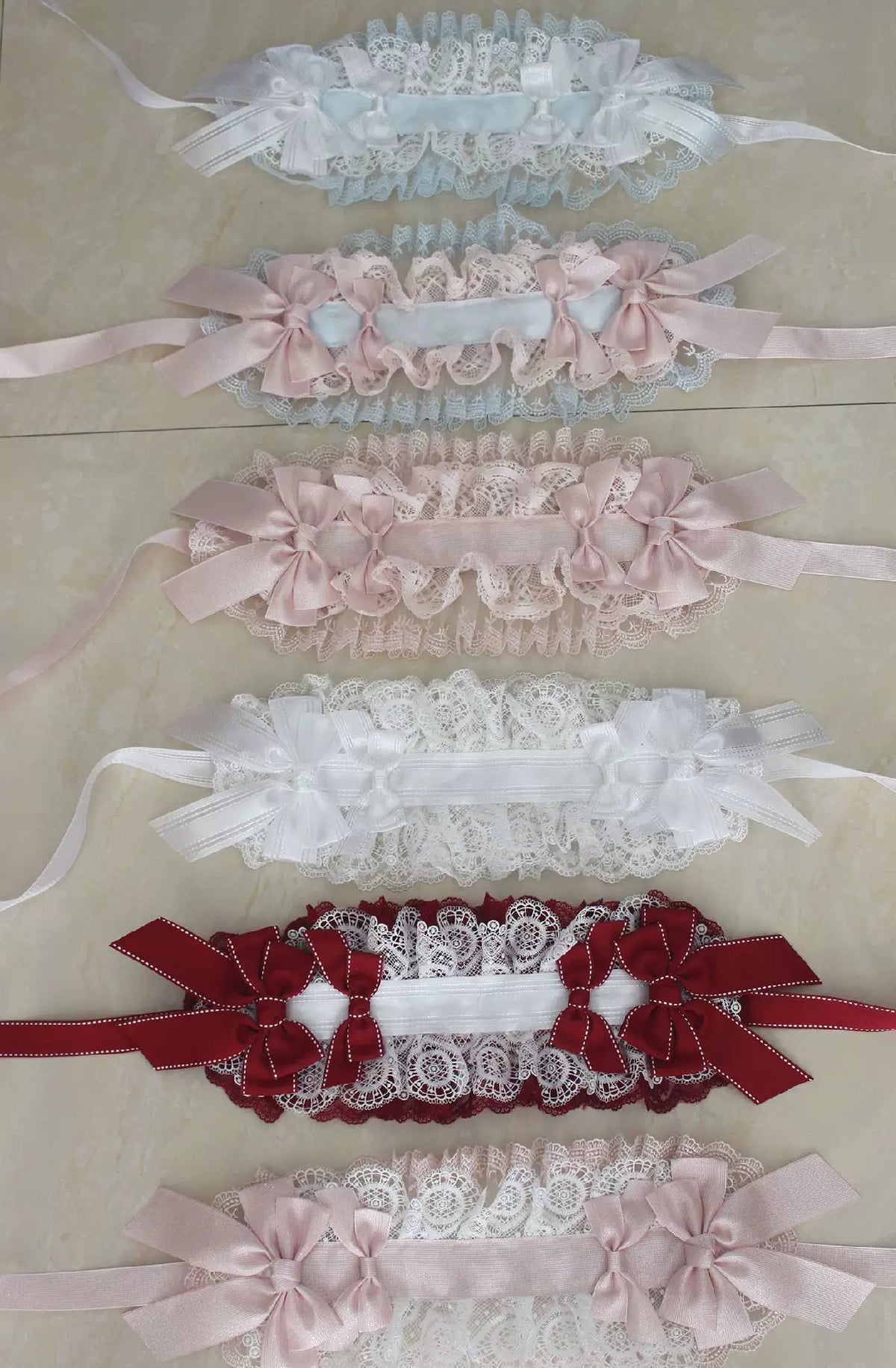 Fascia Natalizia Lolita Artigianale con Nastro di Raso