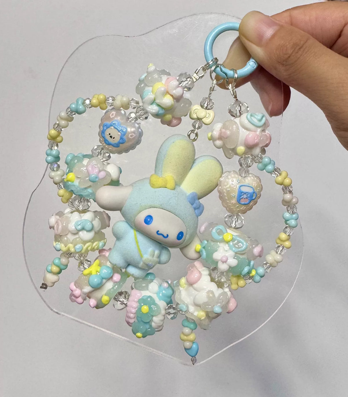 Cinnamoroll Pastel Beaded Phone Bag Charm