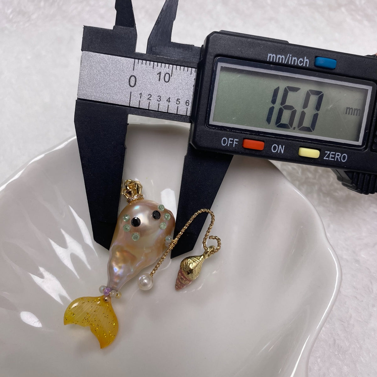 Baroque Pearl Monster Pendant Necklace