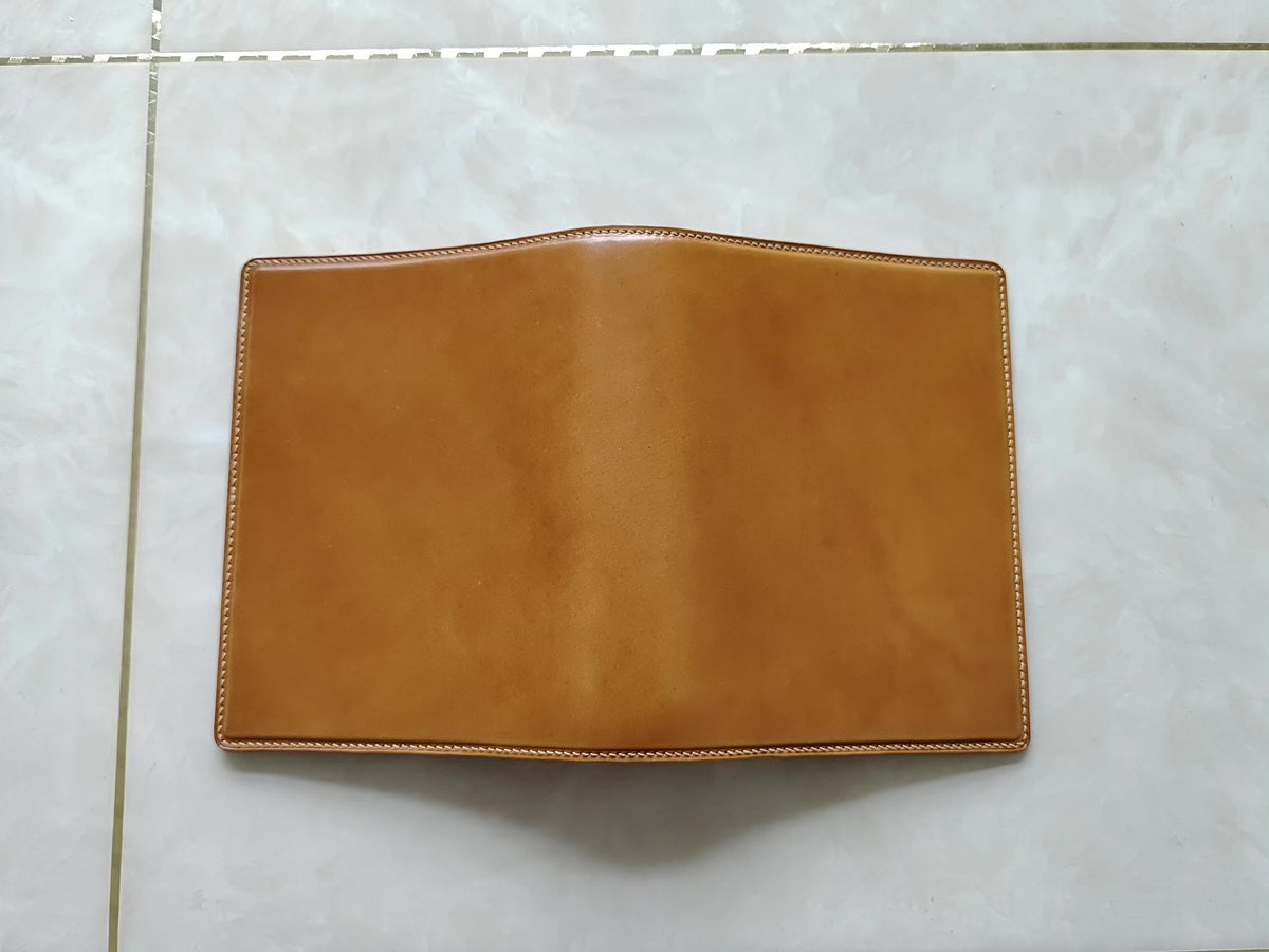 A6 Shell Cordovan Leather Six Ring Notebook