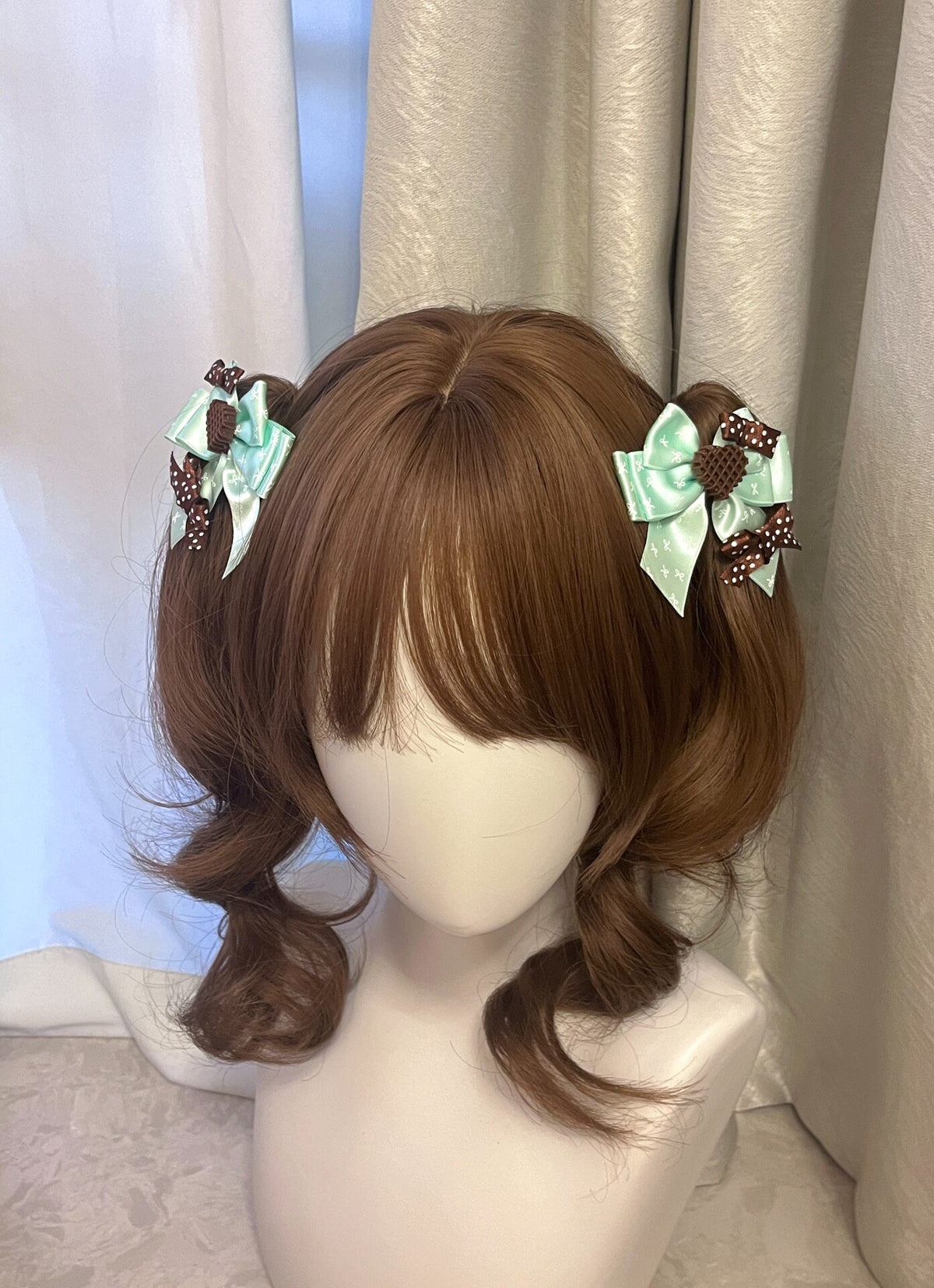 Mint Chocolate Bear Ear Lolita Headband