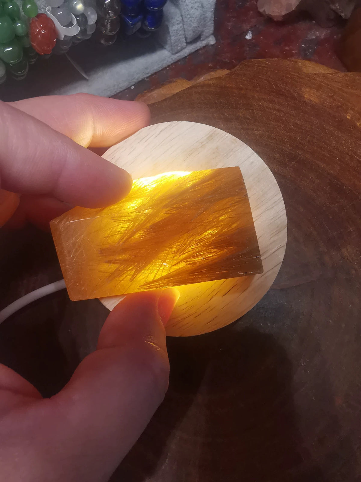 Golden Rutilated Quartz Freeform Crystal 59g