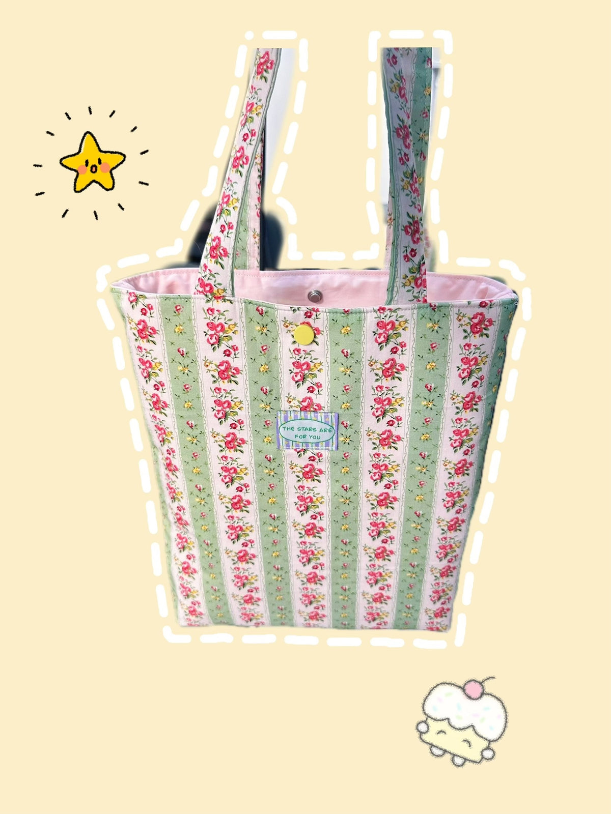 Handwoven Floral Shoulder Bag