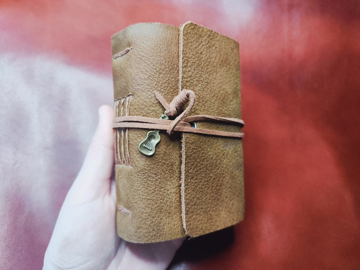 Cowhide Leather Journal Hand Stitched