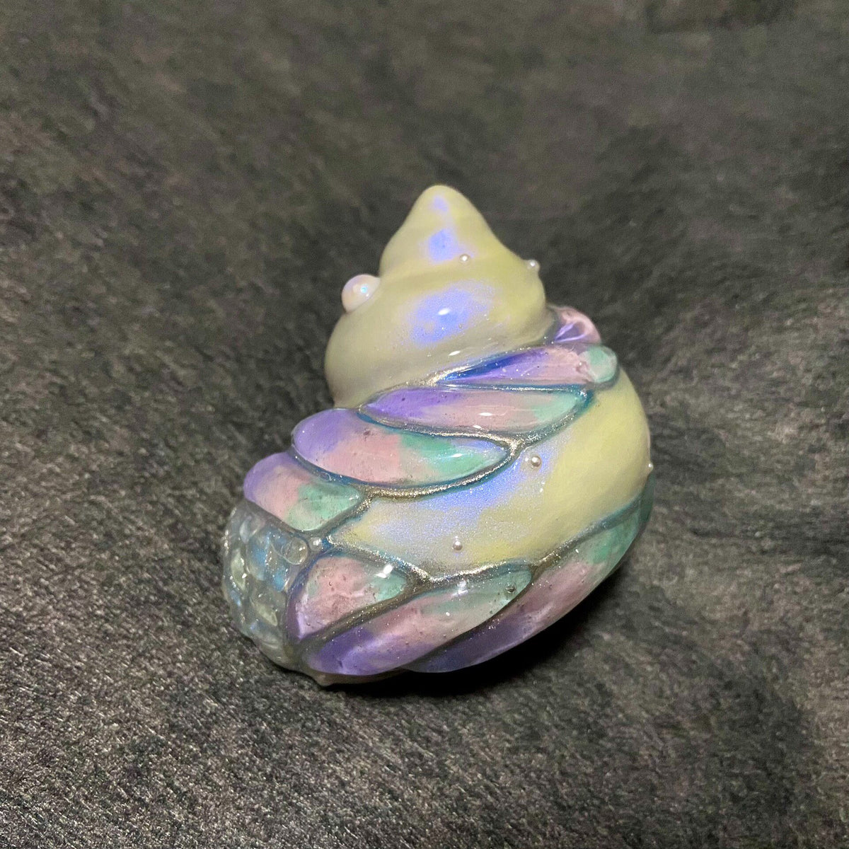 Hermit Crab Shell Iridescent Mermaid Tail