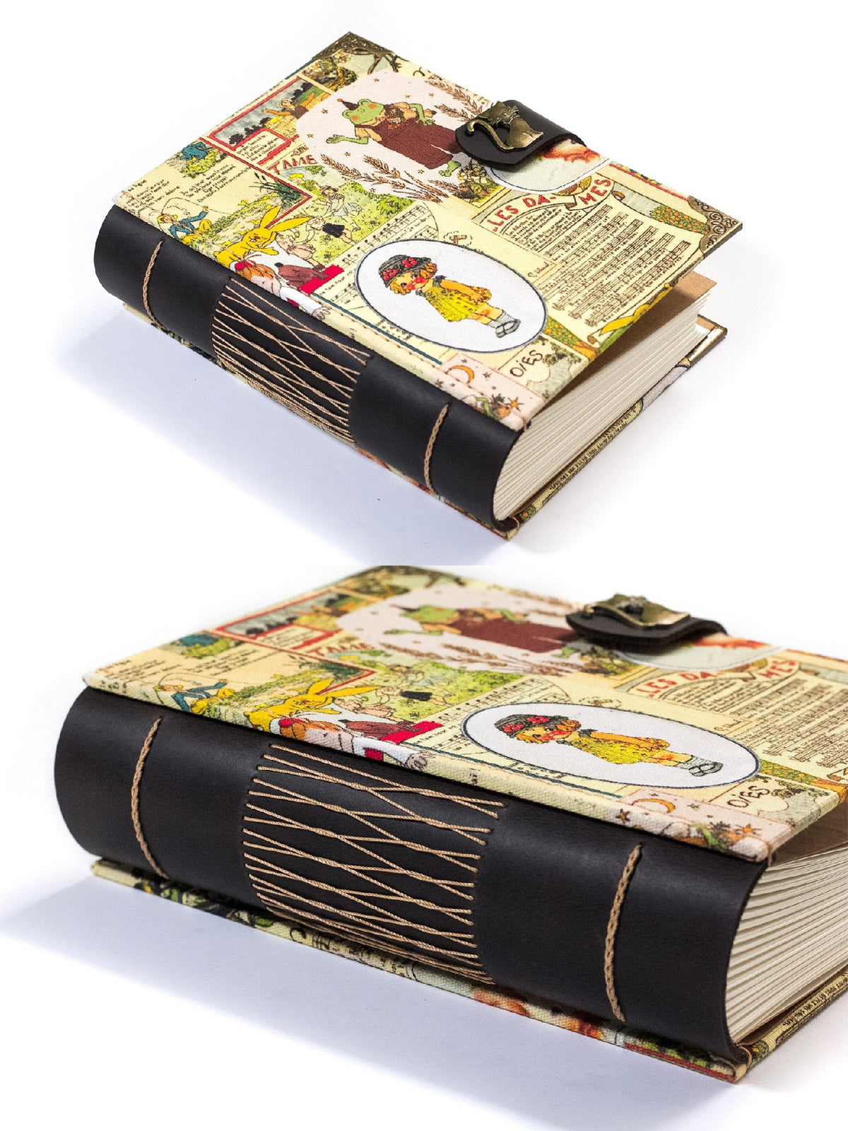 Handcrafted Journal with Leather Spine