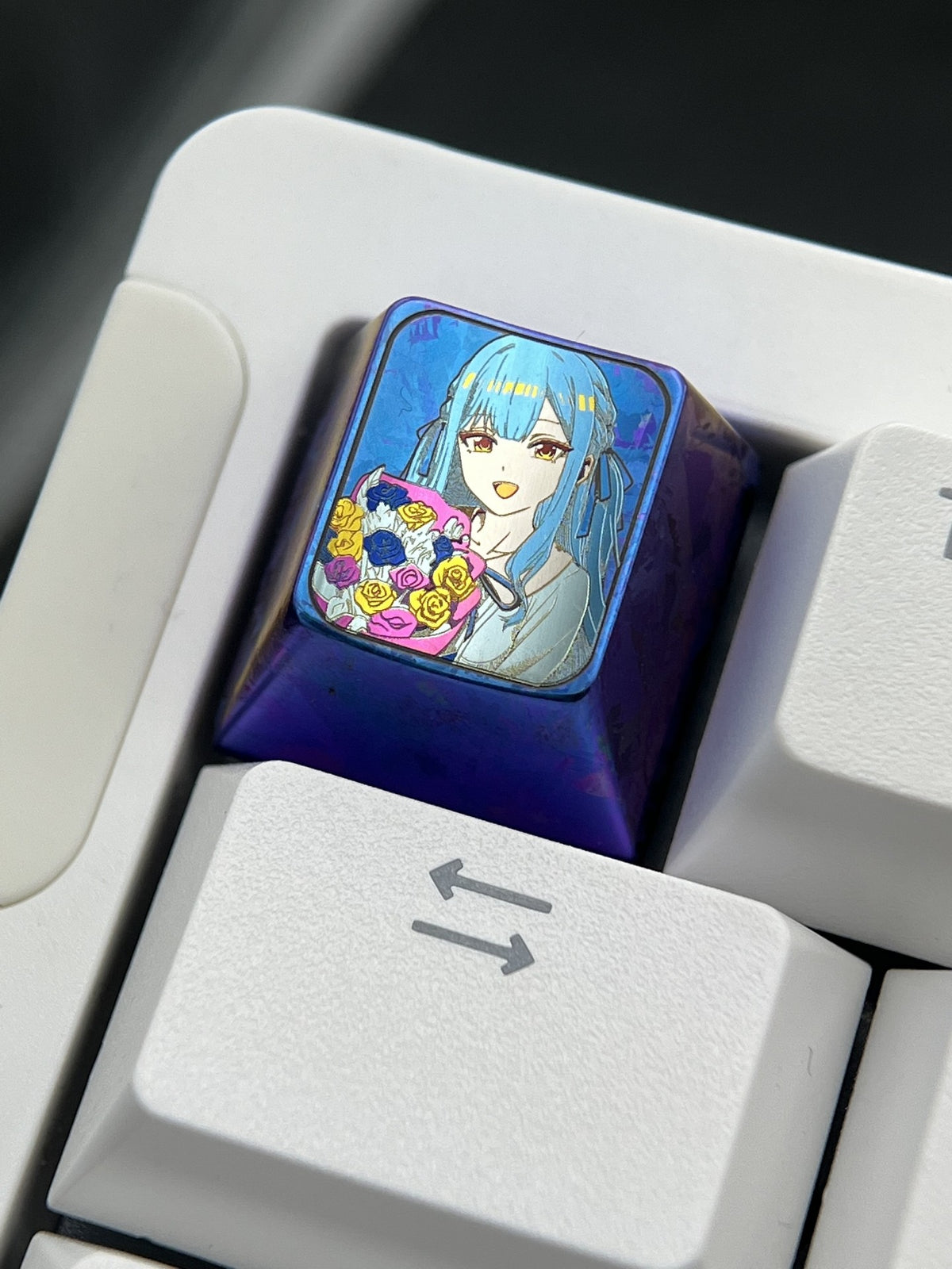 Anime Character Titanium Alloy Keycap