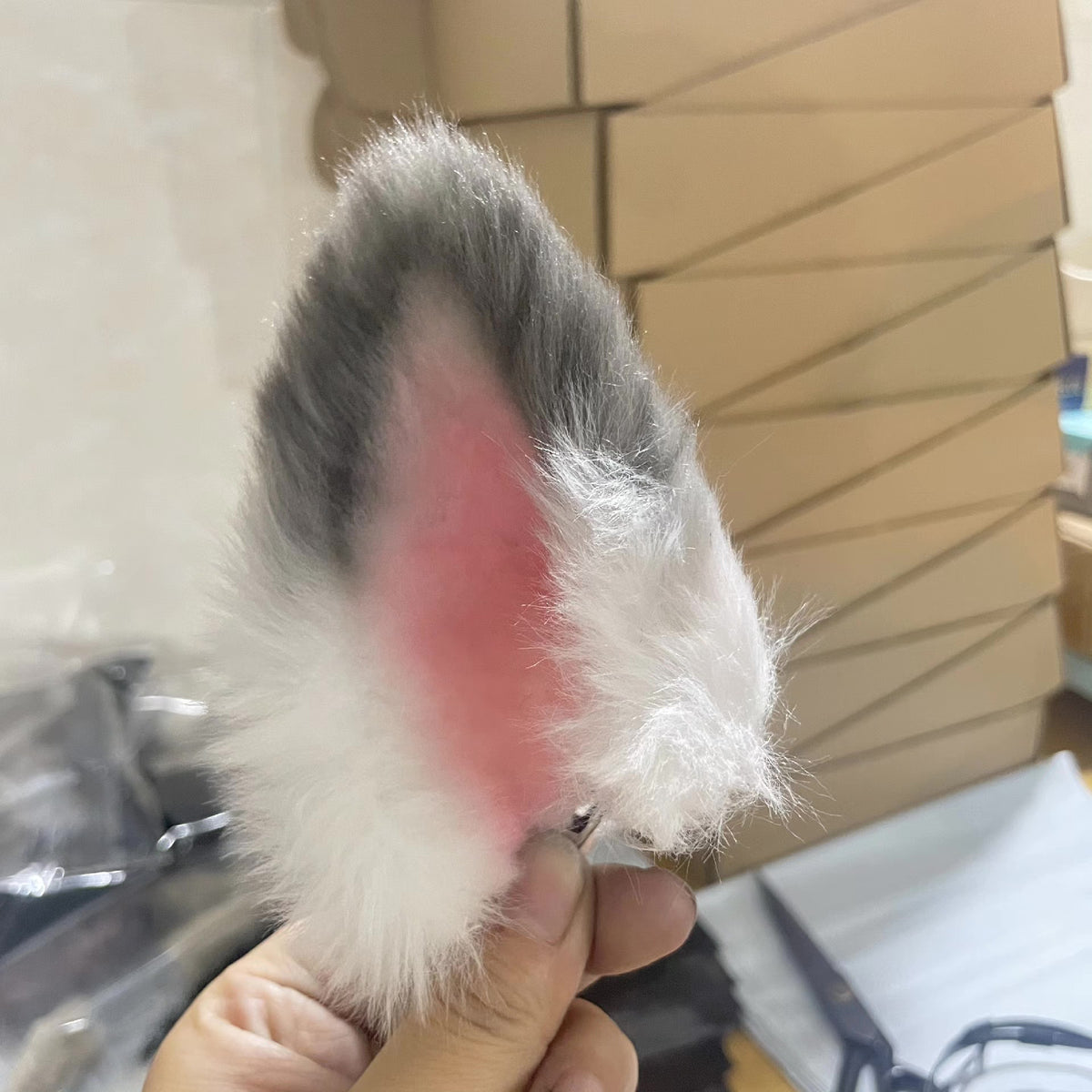 Faux Fur-Fuchs-Cosplay-Ohren Paar
